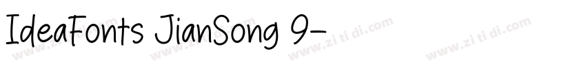 IdeaFonts JianSong 9字体转换